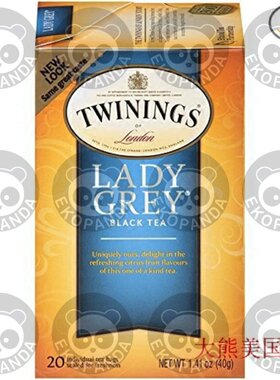 Twinings of London Lady Grey Black Tea, 20 Count (Pack of 6)