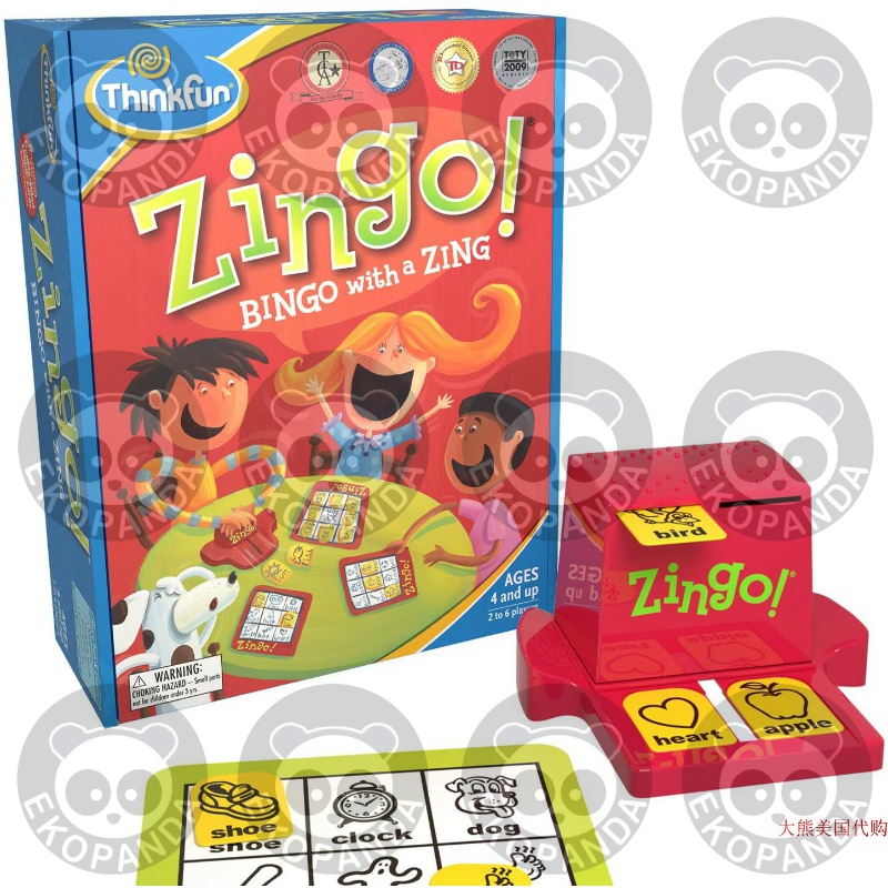 ThinkFun Zingo Bingo Award Winning Preschool Game 玩具/童车/益智/积木/模型 儿童桌面游戏类 原图主图