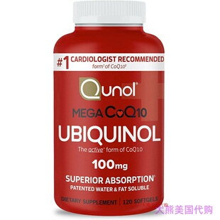 Qunol Mega Ubiquinol CoQ10 100mg, Superior Absorption