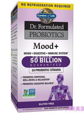 生命花园 Garden of Life Dr. Formulated Probiotic and Mood+
