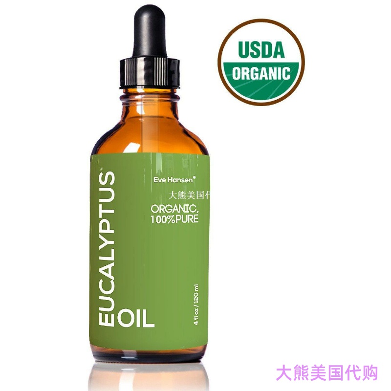 USDA Organic Eucalyptus Oil by Eve Hansen 4oz 桉树精油 120ml