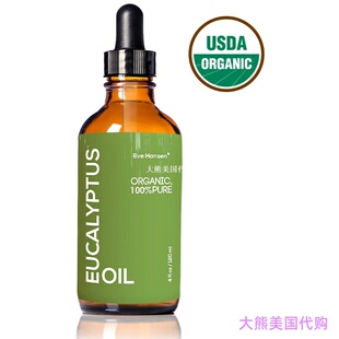 USDA Organic Eucalyptus Oil by Eve Hansen 4oz 桉树精油 120ml