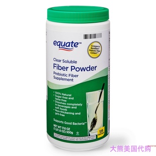 Equate Fiber Powder Clear Soluble - 125 Servings, 17.6oz