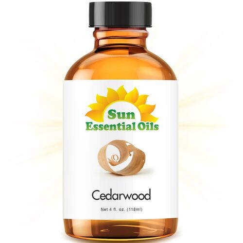 Cedarwood Essential Oil by Sun Organic, 4 ounce