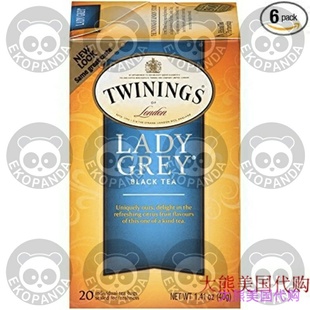 Pack Lady Tea Black London Grey Twinings Count