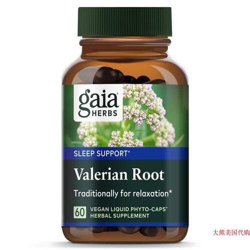 Gaia Herbs Valerian Root, Vegan Liquid Capsules, 60 Count