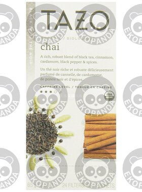 Tazo Organic Chai - 149904, Black Tea-24 Tea Bags-2.3oz/65g