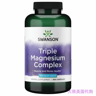 Swanson Triple Magnesium Complex, Muscle and Bone Health