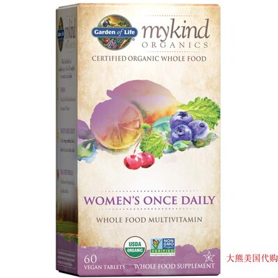 美国 Garden of Life mykind women's once daily Multivitamin