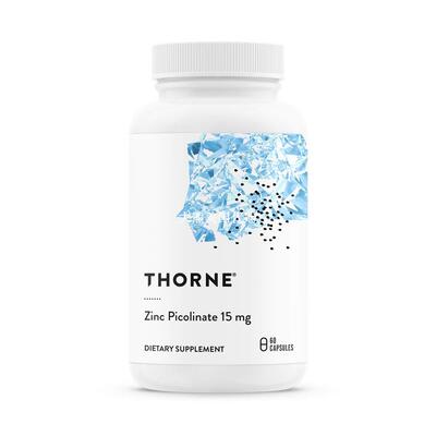Thorne Research Zinc Picolinate 15mg,  60capsules 比啶甲酸锌