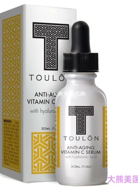 Vitamin C Serum with Hyaluronic Acid for Face by TOULON