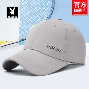 花花公子棒球帽男士2025新款帽子冬季保暖男款户外大头围鸭舌帽女