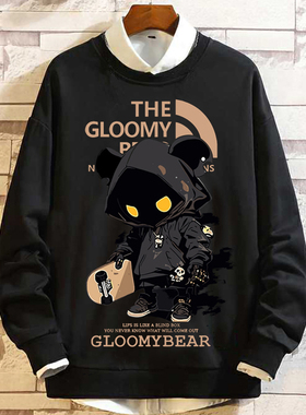 特大码肥佬装加肥加大胖哥冬11XL码400斤带绒圆领上衣体恤卫衣男