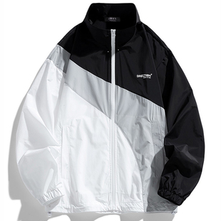 肥佬加肥加大号超特大码 胖哥400斤防晒服皮肤衣风衣夹克外套男薄