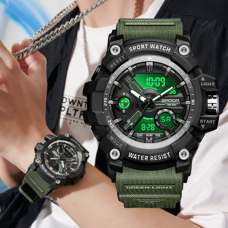 青少年电子手表男初高中学生专用潮流户外运动夜光防水儿童男款表