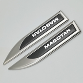 改装 大众宝来速腾迈腾捷达全金属侧标贴叶子板车贴装 饰贴车标个性