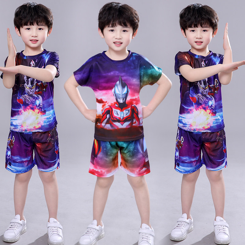 奥特曼衣服男童速干衣