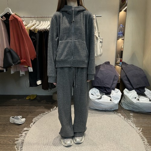 JVVSISTER加绒连帽卫衣长裤套装