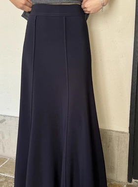 摩登197高腰显瘦鱼尾半身裙女春秋2025新款气质显瘦a字中长裙S862