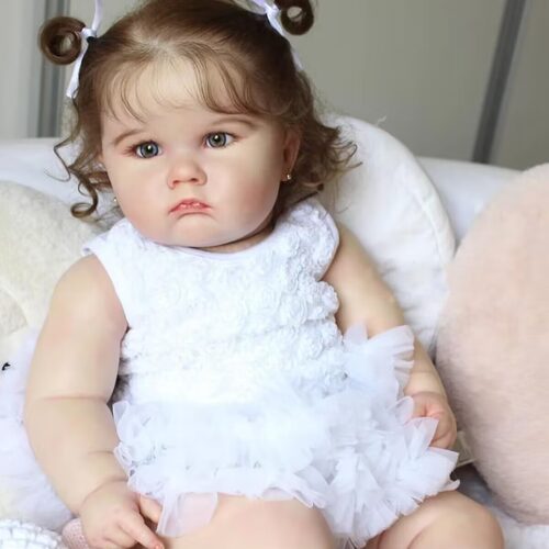 3D高彩有青筋血管60厘米布身重生娃娃reborn baby doll儿童玩具