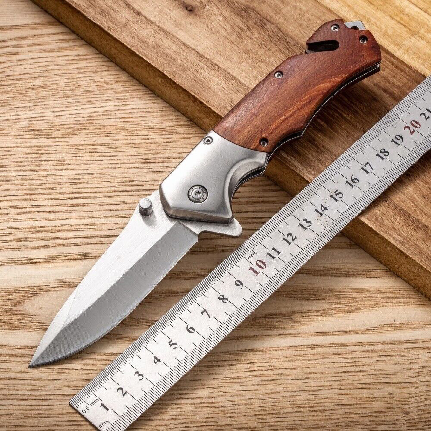 D2钢折叠水果刀户外刀折叠小刀野外高硬度刀具不锈钢水果刀削皮刀