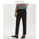 弹力裤 易打理黑色时尚 子 男垂顺免烫商务抗皱透气修身 ANOS春秋西裤