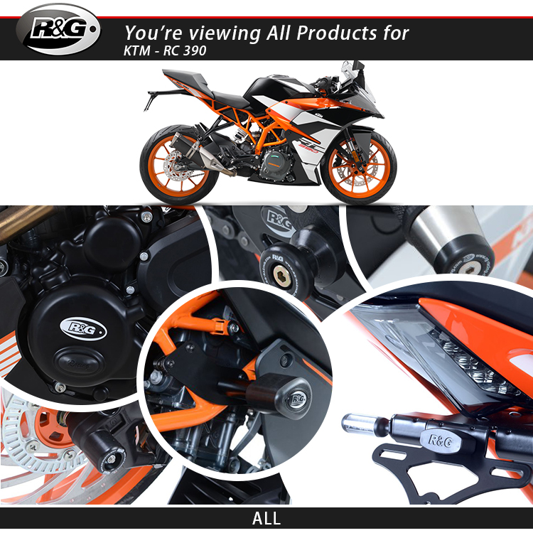 英国rg改装 前后轮车身防摔球 水箱护网发动机护盖短尾 ktm rc390