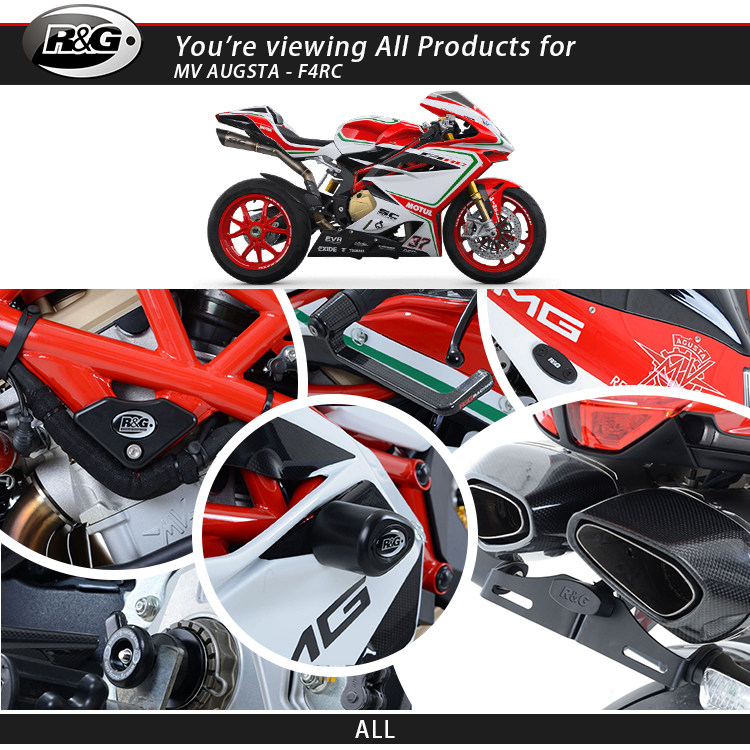 英国rg改装 车身防摔球水箱护网短尾牌照架碳纤维 奥古斯塔f4rc