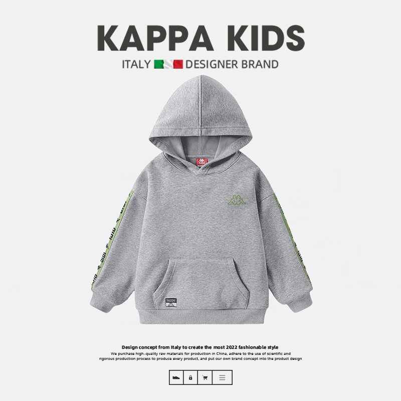 Kappa卡帕童装儿童卫衣女春秋款