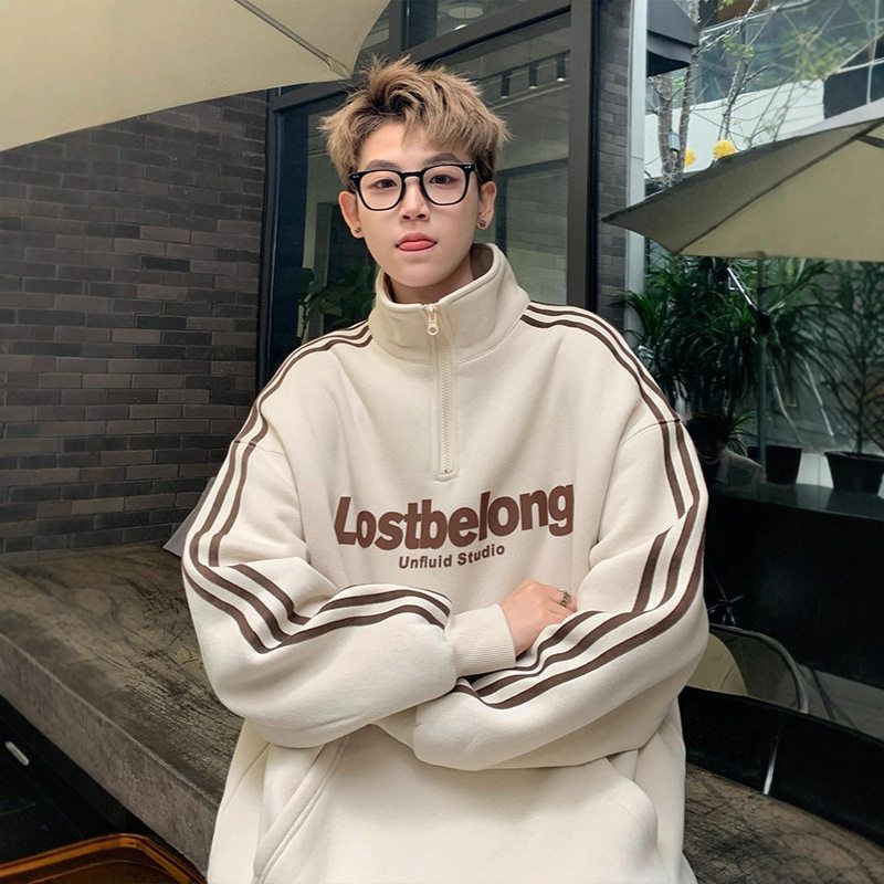 男款美式秋季高级感立领小众外套