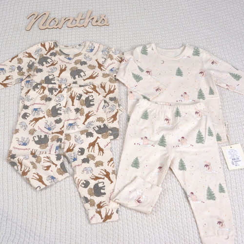 儿童秋冬家居服无骨分体套装