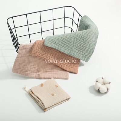 婴儿纱布小方巾口水巾洗脸巾手帕