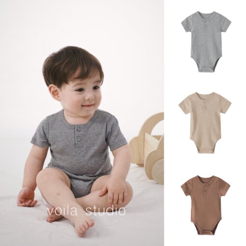 丹麦ins短袖包屁衣莫代尔夏季薄