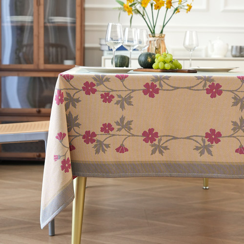 ekelund康乃馨桌布高端全棉提花