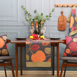 瑞典lund 欧式餐桌旗田园提全棉台布餐垫茶几布电视柜盖巾