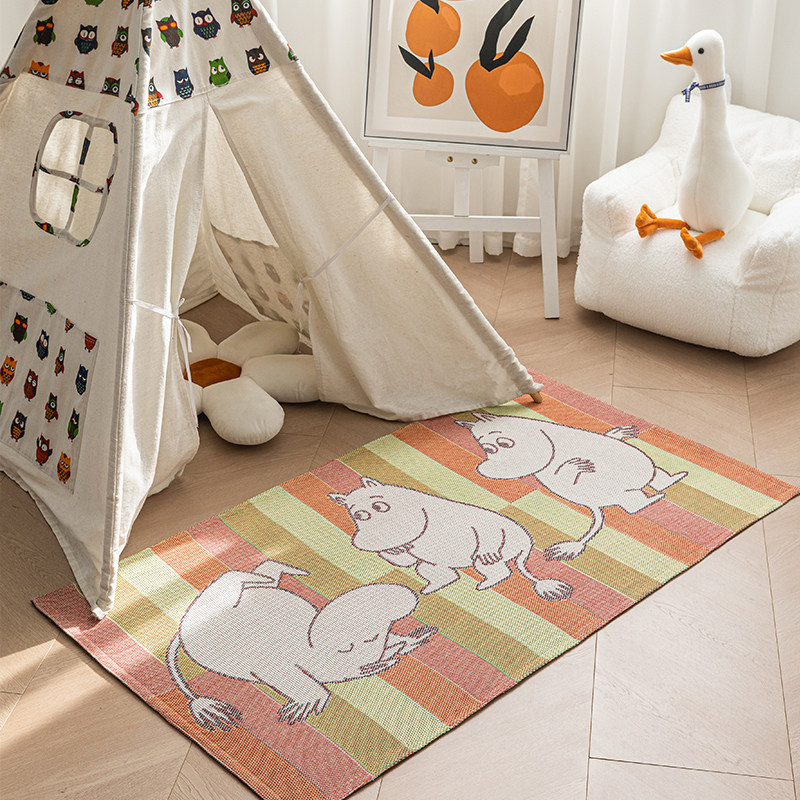 瑞典Ekelund 卡通Moomin防滑地垫地毯儿童爬行垫卧室客厅进门垫子,居家布艺,家用脚垫,淘宝优惠券,粉丝福利购,淘宝优惠卷