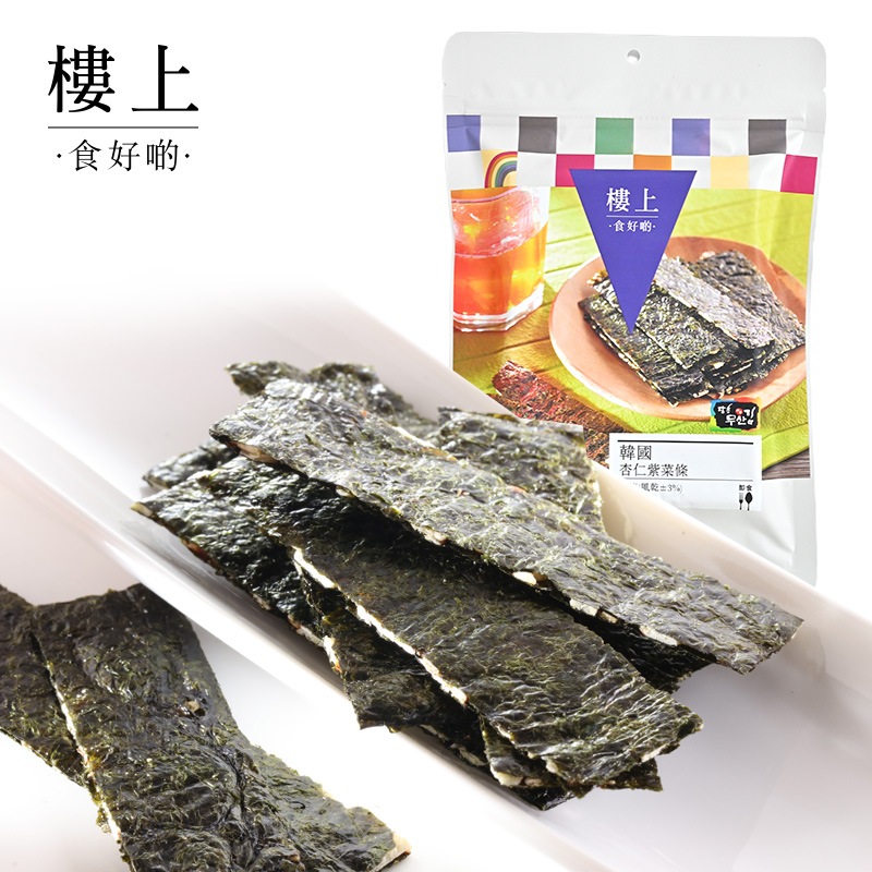 中国香港楼上 韩国杏仁紫菜条 海苔夹心食品30g(集货)