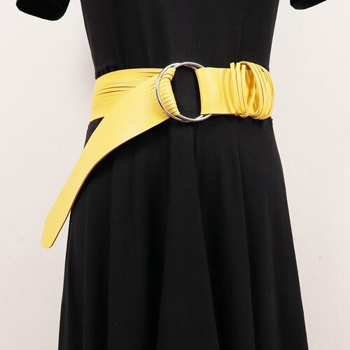 铆钉马蹄扣马卡龙淡腰带春款百搭配裙子配牛仔裤饰品皮带