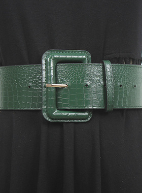 腰带女宽腰封黑色棕色时尚百搭装饰连衣裙收腰配裙子大衣大码胖mm