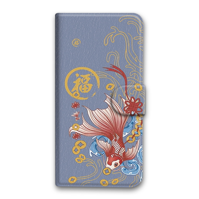 仿皮新国潮中国风翻盖插卡支架