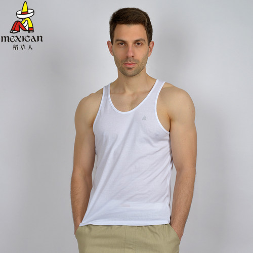 稻草人休闲纯棉男士大码