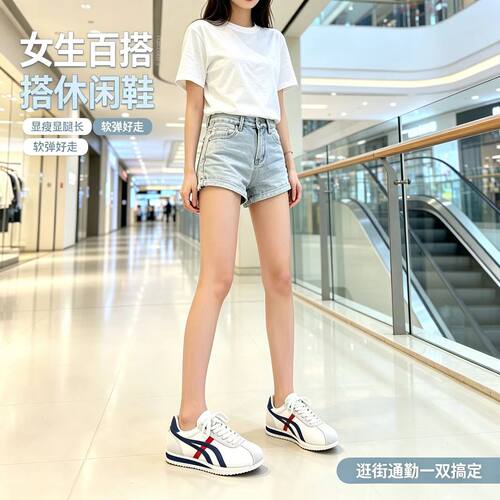 新款女学生百搭德训鞋阿甘休闲鞋