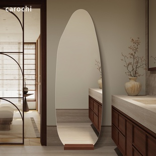 中古异形全身镜落地镜家用试衣镜服装店专用立式镜子带底座穿衣镜