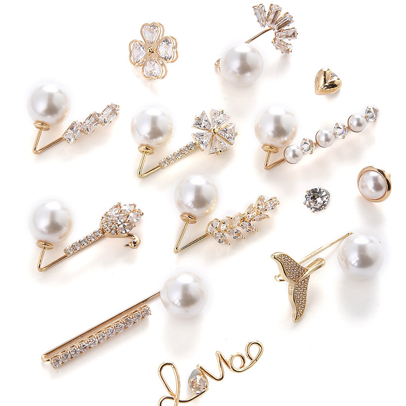 胸针防走光扣女衬衫百搭固定衣服装饰配饰免缝开衫珍珠领口小扣子,居家布艺,防走光扣,淘宝优惠券,粉丝福利购,淘宝优惠卷