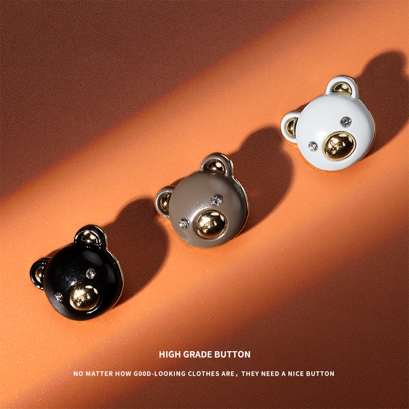 卡通小熊儿童大衣扣子衣服毛呢