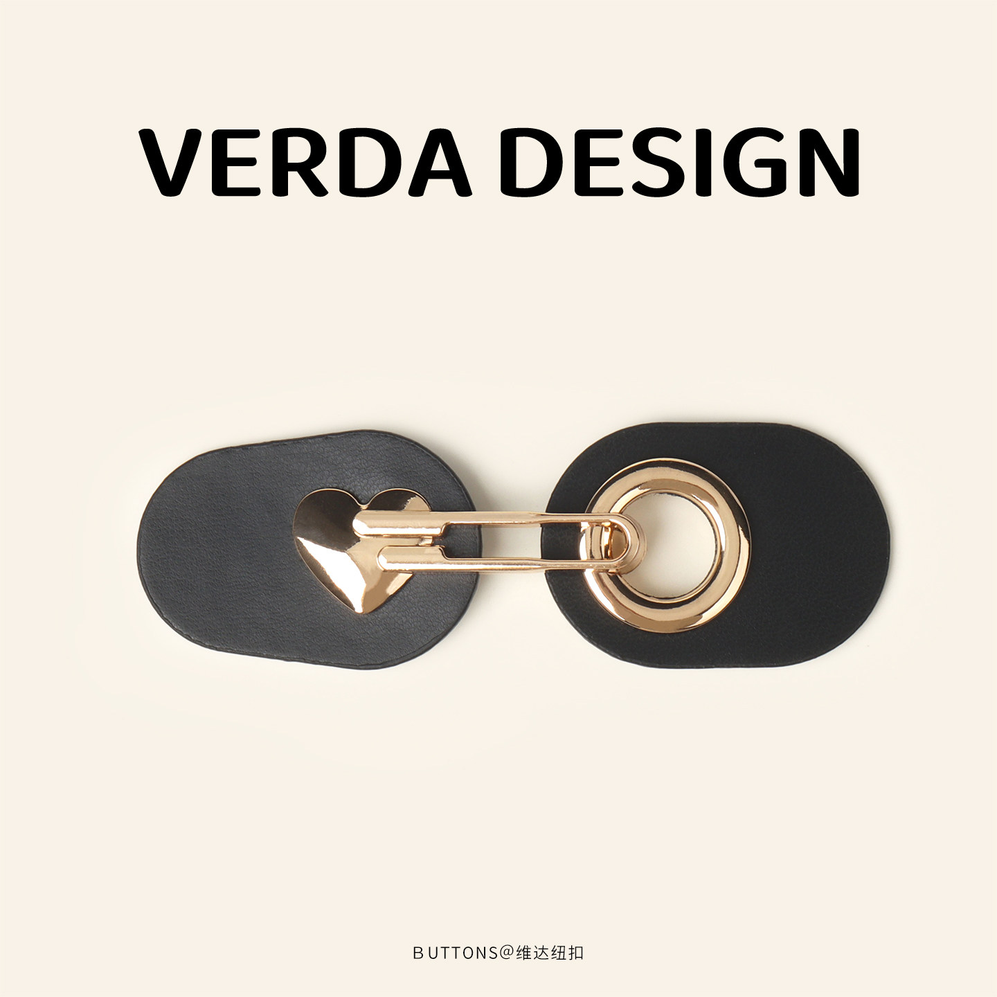 高档精致金属皮对扣大衣皮草外套