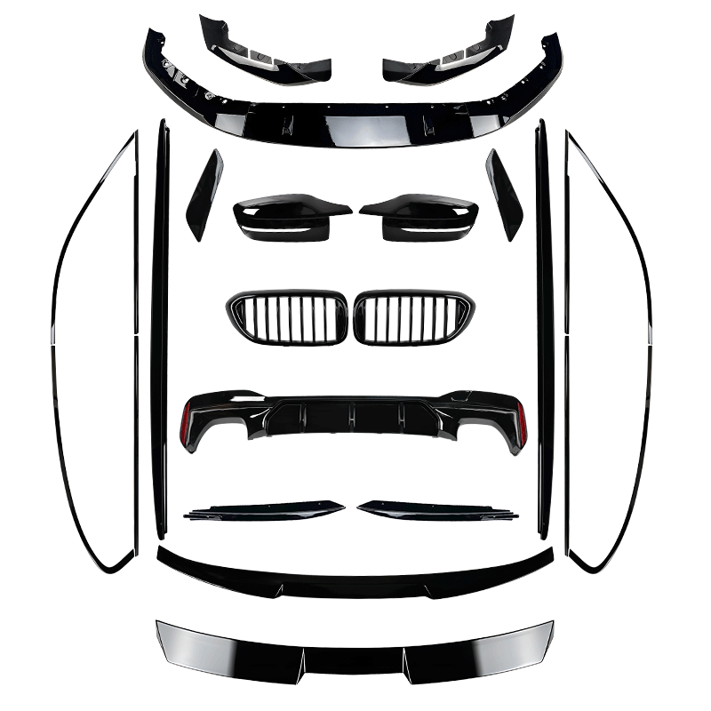 宝马5系中网前铲侧裙尾翼