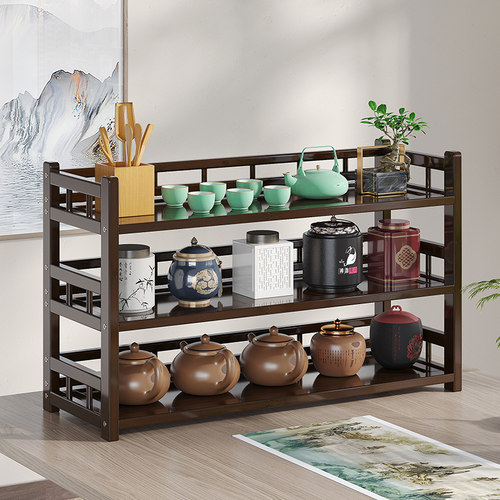 桌面博古架功夫茶杯置物架收纳架