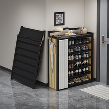 简易鞋架子家用门口多层结实耐用鞋柜2025新款折叠免安装带防尘罩