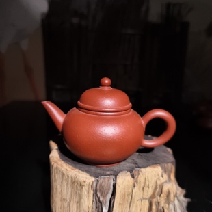 潮州纯手工小品壶1-2杯把把壶 朱泥掌心壶 单人泡茶壶孤老壶
